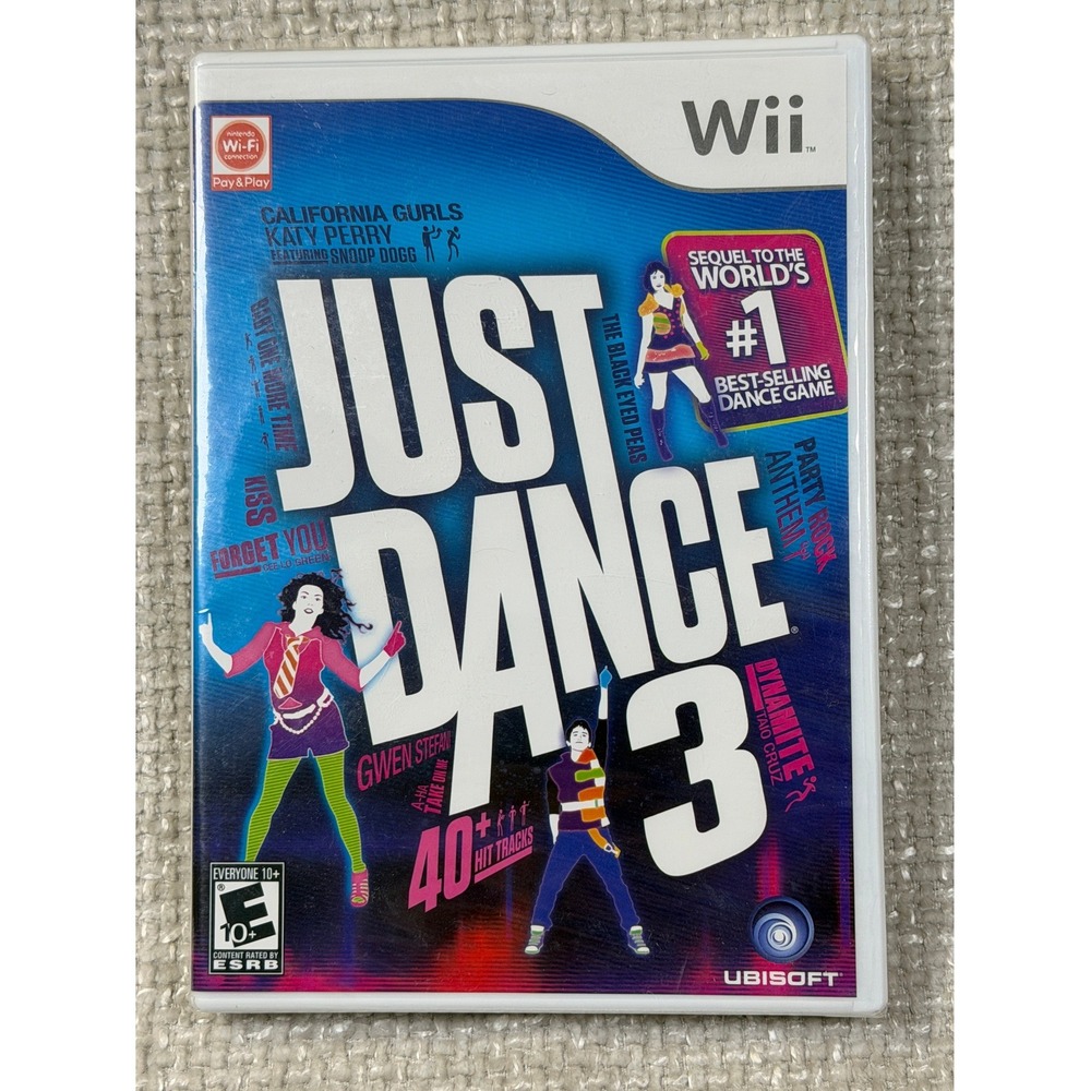 Nintendo Wii Just Dance 3 Game Ubisoft New Factory Sealed 40+ Tracks